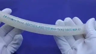 Food grade silicone braided tubing