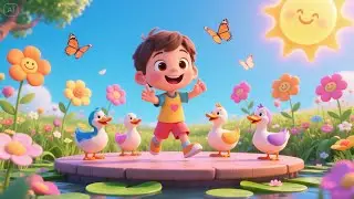 Seven Little Flowers Blooming Bright | Cheerful Kids Song | Flower Counting Nursery Rhyme