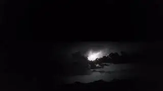 Lightning Inside of a Storm Cell. No Editing.