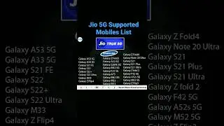 Jio 5G supported Mobiles