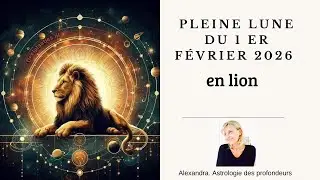 PLEINE LUNE DU 1er F&Eacute;VRIER 2026 en LION : int&eacute;gration et lib&eacute;ration 