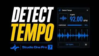 How to Get the Tempo (BPM) of your Beat in Studio One Pro 7