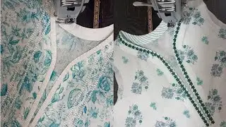 Most Trendy New Pakistani Neck Designing with Lace and Fabric Patti  Cutting & Stitching Full Video