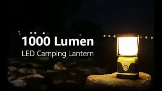 LE LED Camping Lantern, Battery Powered LED with 1000LM, 4 Light Modes, Waterproof