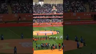 The National Anthem During Harambee Stars Vs DR CONGO Game at Kasarani Stadium
