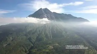 Merapi 17h June 2019 - aerial timelapse video