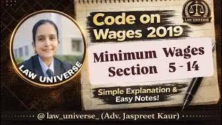 Minimum Wages Section 5-14 Code on wages ,2019 | #labourlaw #code #wages 