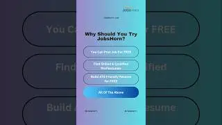 Why try JobsHorn USA Job Portal #atsresume #jobboard #atsresumebuilder