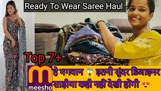 *Huge* Meesho Ready To Wear Saree Haul Under ₹300/- ❤️Fairwell/Office/Party Wear Saree/1 Mint Saree