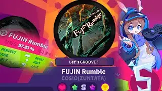 뮤즈대쉬 플탐5시간 초보의 FUJIN Rumble-COSIO(ZUNTATA) 7렙 풀콤 영상