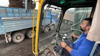 Inside the Cab of a Volvo EC750: Operator Loading Overburden 80m Deep in a Coal Mine - Interkat SA