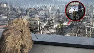 Russian General Killed by Sniper in the Antovski Vilage - Sniping with M-107 Baretta - ARMA 3 Milsim