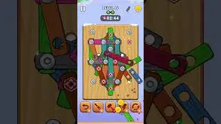 Wood Screw Puzzle Level 46 #shorts #shortvideo #games #keşfet #woodscrew #viralvideo #gaming #video