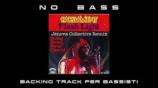 Flashlight Parliament NO BASS backing track per bassisti Suona tu il Basso (Bassless)
