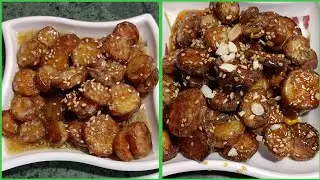 Honey roasted sweet potato|शकरकन्दी को बनाया कुछ अलग तरह से| sweet potato chaat|Roasted sweet potato
