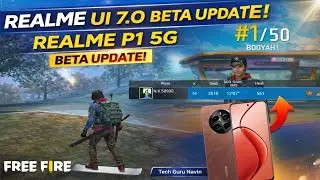 Realme UI 7.0 Beta Update 🔥 Free Fire Gameplay on Realme P1 5G | Smooth Performance Test