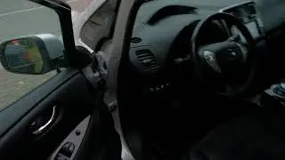 nissan leaf 2013 водительское сидение и включение машины