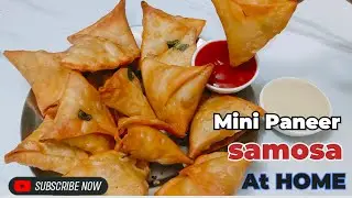 Mini Samosa Recipe | Punjabi Samosa | Crispy Paneer Samosa For Ramzan