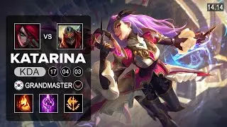 Katarina vs Zed Mid - KR Grandmaster - Patch 14.14 Season 14