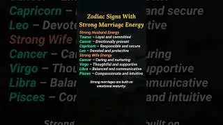When Zodiac Signs Carry Pure Marriage Energy #astrology #shorts #zodiac