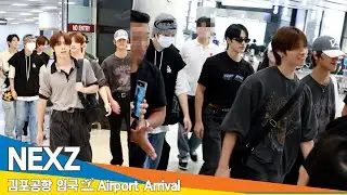 [4K] 넥스지, 무더위 시원한 청량한 미소 (입국)✈️NEXZ(ネクスジ) Airport Arrival 2024.8.10 Newsen