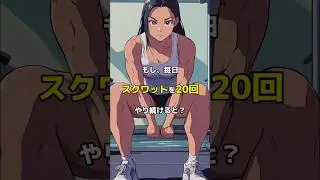 もし、毎日スクワットを20回やり続けるとどうなる？#shorts #スクワット #健康 #筋トレ