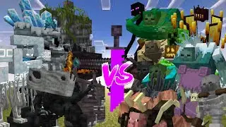 mutant monsters & more team vs legendary monsters team