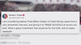 Trump expected to pull plug on millions in federal funding to Harvard University