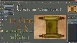 Ancient Scroll in Gimp Part 1