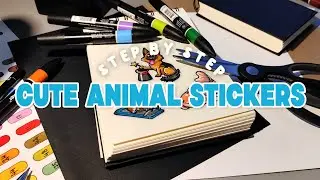 CREATE Your Own Cute Animal Sticker Friends With Easy Drawing Tutorials