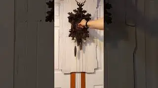 Antique Stag Head Dead Animals Hunter's 1 day musical Cuckoo Clock  to purchase 