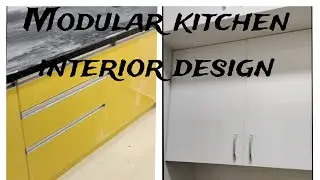 Complete parallel kitchen interior design | New look & stylish yellow colour combination