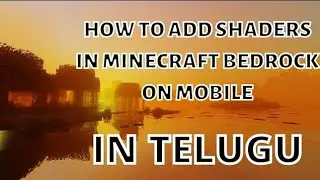 Minecraft mobile how to install the shades in Telugu gaming 😎 