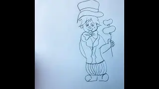 🎨 Clown Drawing | Easy Cartoon Clown Drawing for Beginners 🤡 &lrm;⁨@premdrawingacademy1166⁩&nbsp; 