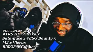 #TRS DL x Strika x Satanface x #ESG Bounty x MJ x Vierus - Bluesevv Cypher (Music Video) | REACTION