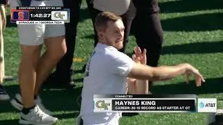 Haynes King on ESPN College Gameday (pre-Syracuse)