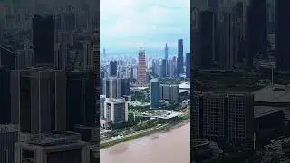 Wenzhou, China #china #travel #skyline #ytshorts #江南 #highrise #cityscape #city #skyscraper