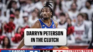 Kansas vs Texas Tech Final 6 Minutes (CRAZY COMEBACK) The Darryn Peterson Show