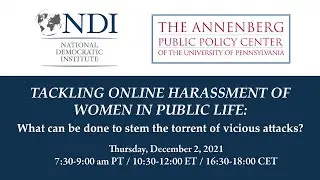 Tackling Online Harassment of Women in Public Life