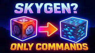 How to Create a SKYGEN GENERATOR With Just Command Blocks in Minecraft Bedrock!