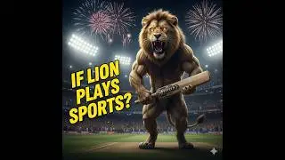 From Jungle to Stadium 🦁🏏 | Lion Playing Cricket | AI Cinematic Short 💕