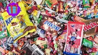 A Lot Of Candy And Surprise Eggs! New! A Lot Of Sweets, Twix, Snickers, Nesquik, Milky Way!