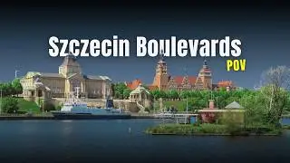 🇵🇱 Szczecin [4K] | Boulevards Walk & Night Sailing [POV]