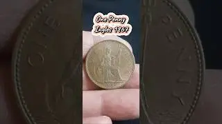 One Penny Ingles 1967#coin #numismatica #ytshorts #money #coincollection #england