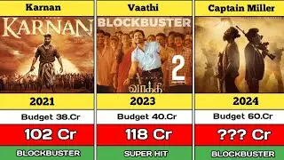 Dhanush All Hits & Flops Movies List || Dhanush Movies List || Captain Miller || Vaathi || Asuran