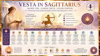 Vesta in Sagittarius by Ascendant | Sacred Flame of Truth, Wisdom & Higher Purpose