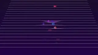 Random Colorful Music Notes Animation &ndash; Kids Piano on Soft Line