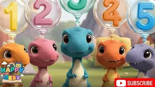 Dino Dance Stomp 🦖 | Counting Dinosaurs Song | Fun Movement Rhyme for Kids | Learn Numbers 1 to 5