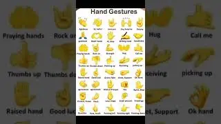 Hand Gestures learning meaning 🤩#shortsfeed #explorefeed #shorts #viralshorts #englishtips