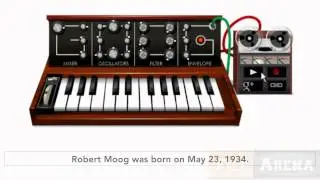 Google Celebrates Robert Moog's 78th bithday with google doodle